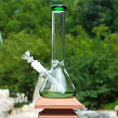 Green Bong Glass Water Pipe 11IN