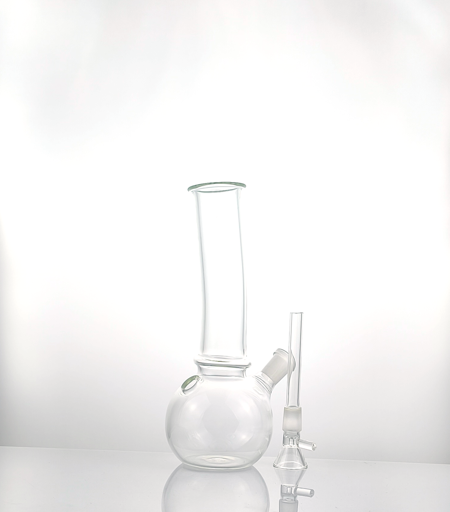 Clear Glass Bong Water Pipe With Hole