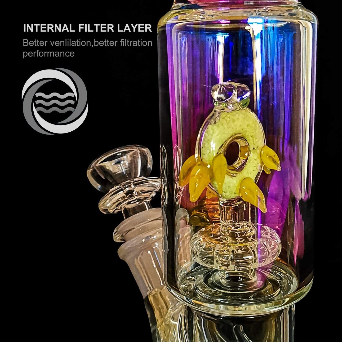 Bong Water Pipe 13 Inches |Luminous