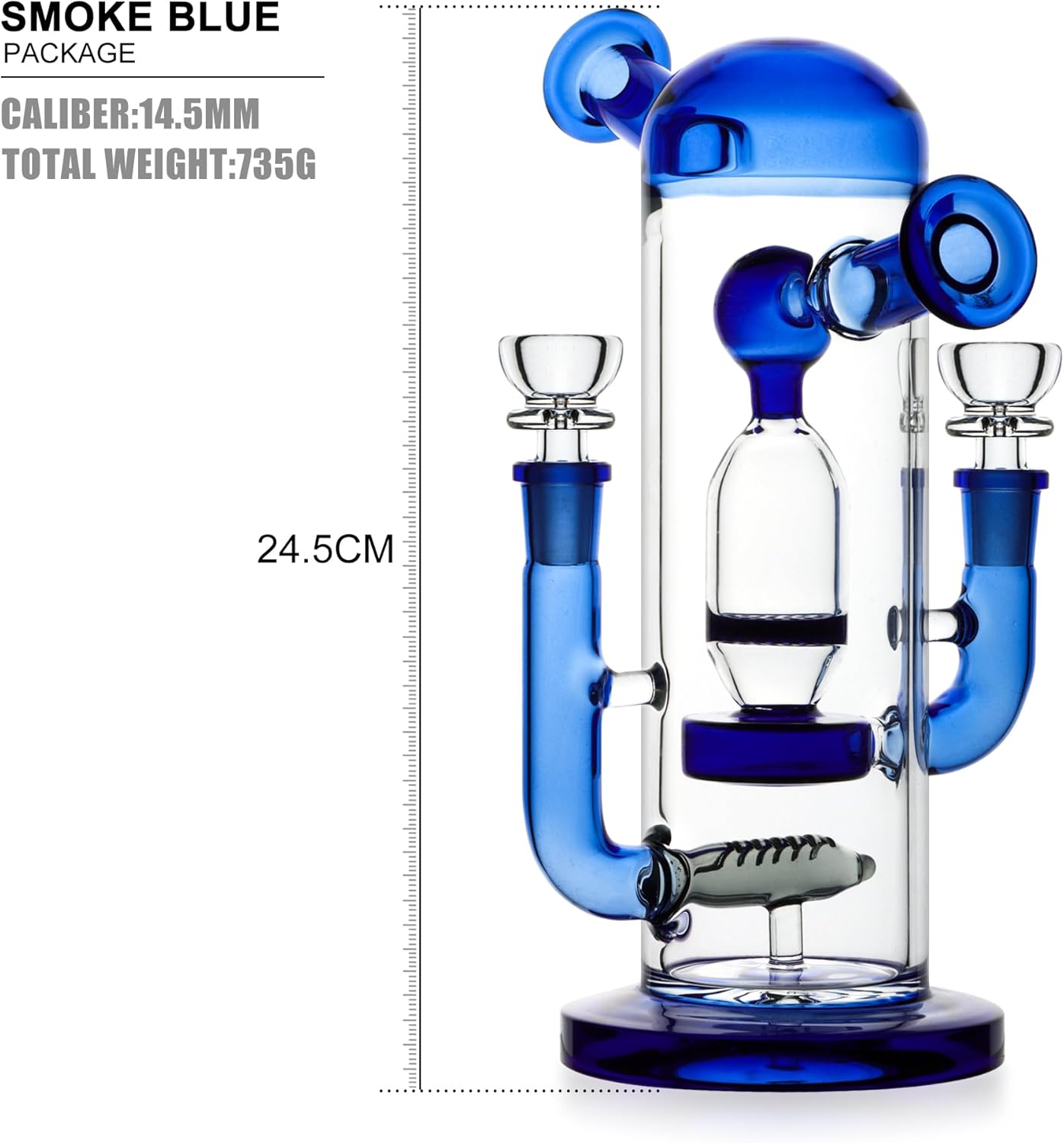 Heavy Bongs Blue |18mm |10IN