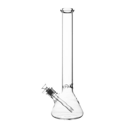 Heavy Clear Glass Bong Water Pipe 15.5Inch