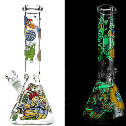 Glow in Dark Glass Bong | 11in