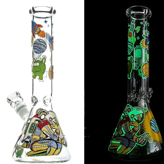 Glow in Dark Glass Bong | 11in