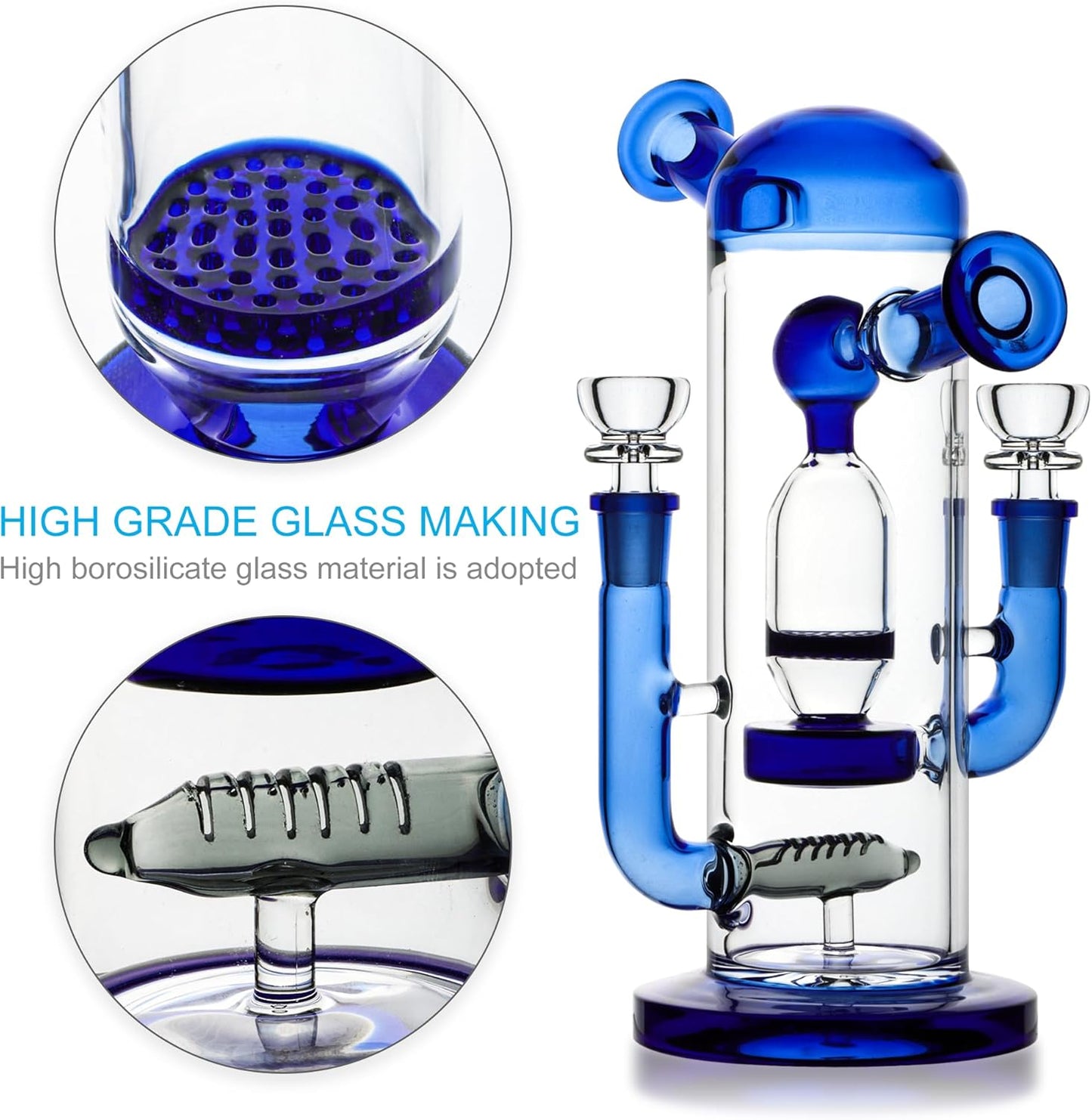 Heavy Bongs Blue |18mm |10IN