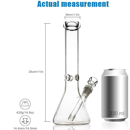 Clear Beaker Base Water Pipe