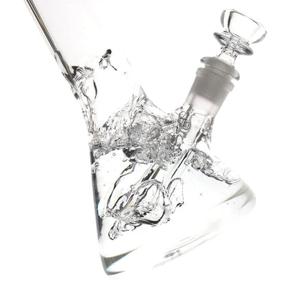 Heavy Clear Glass Bong Water Pipe 15.5Inch